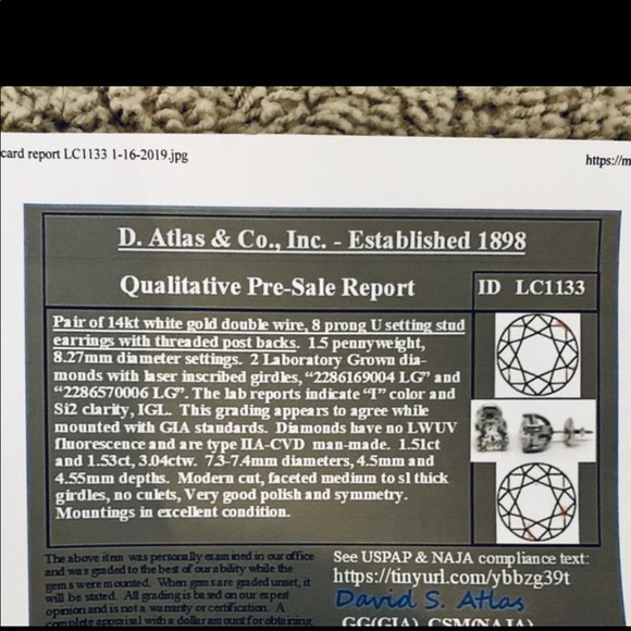 ‼️‼️SOLD ‼️‼️BEAUTIFUL 3 Carat Diamond - Picture 5 of 6